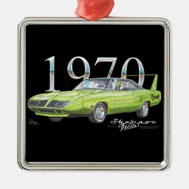 enfeites de natal de Plymouth Superbird 1970 (Frente)