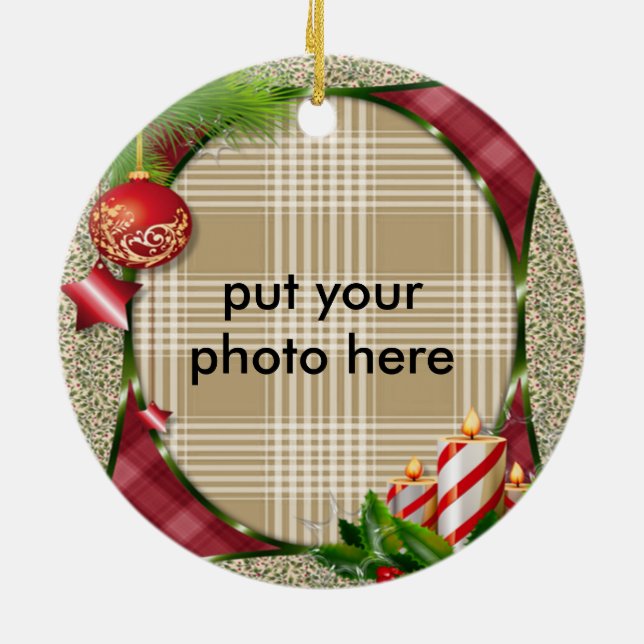 Enfeites de natal de quadros (Traseira)