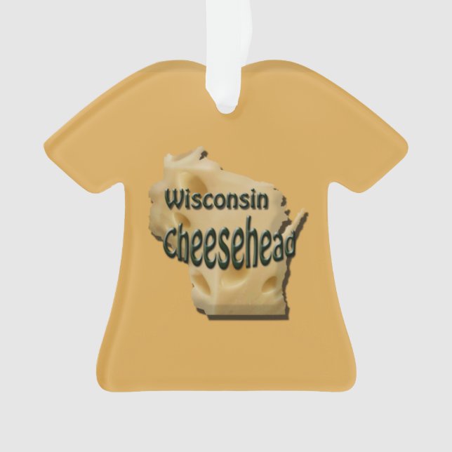 Enfeites de natal de Queijo de Wisconsin (Frente)