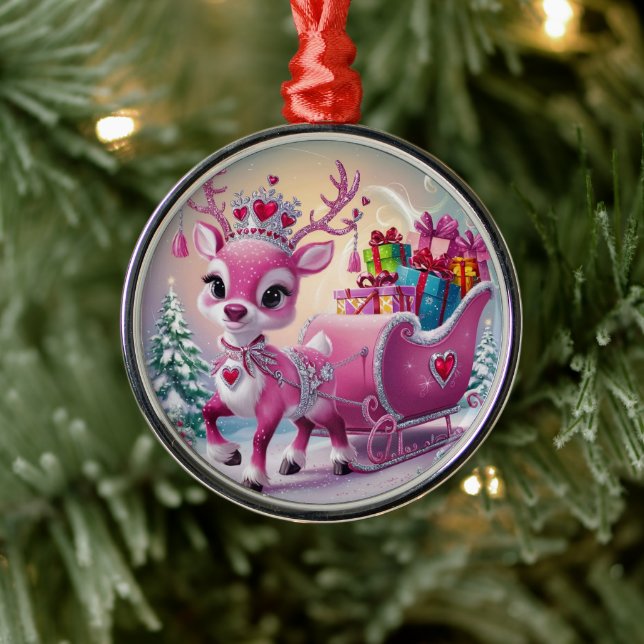 Enfeites de natal de Rebelde Rosa Encantador (Árvore)