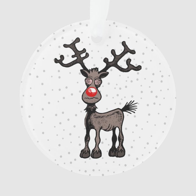 Enfeites de Natal de Renas de Rudolph (Frente)