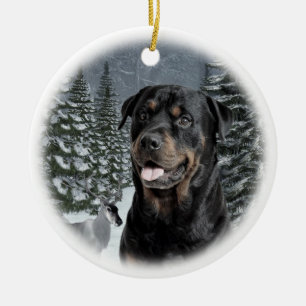 Enfeites de natal de Rottie