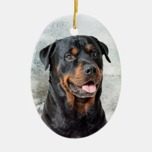 Enfeites de natal de Rottweiler