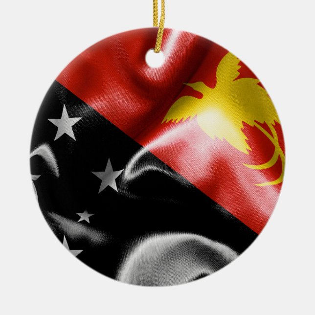 Enfeites de natal de Sinalizador Papua Nova Guiné (Frente)