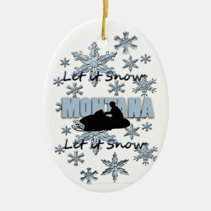 Enfeites de natal de Snow Montana