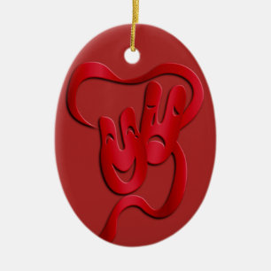 Enfeites de natal de Teatro de Drama Comédia Trage