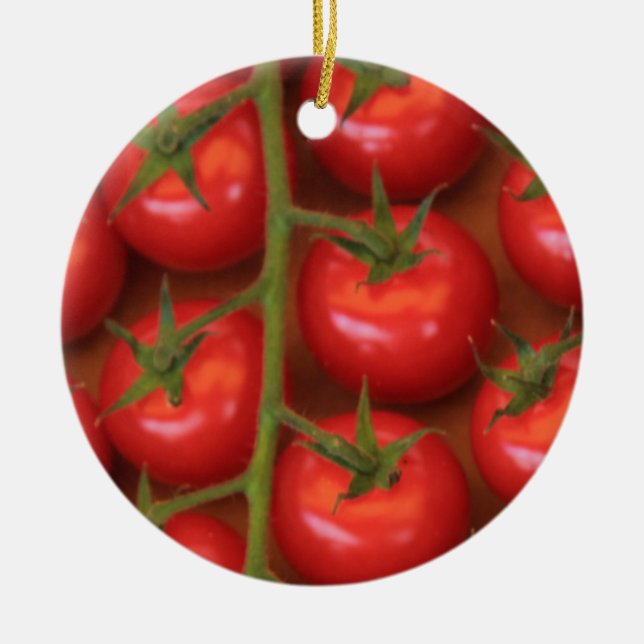 Enfeites de natal de tomate (Frente)