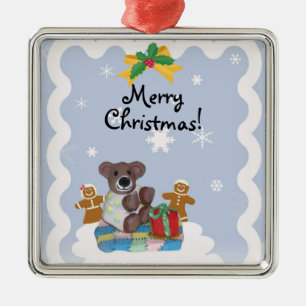 Enfeites de natal de Urso Pequeno