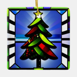 Enfeites de natal de vidro retido