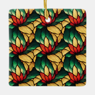 Enfeites de natal de vidro retido