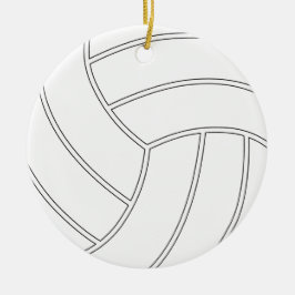 Enfeites de natal de Voleibol Personalizável