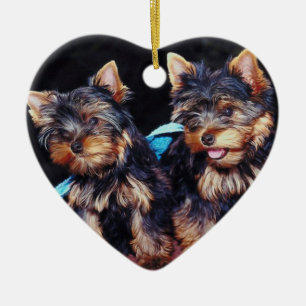 Enfeites de natal de Yorkie