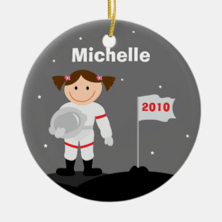 Enfeites de natal do astronauta