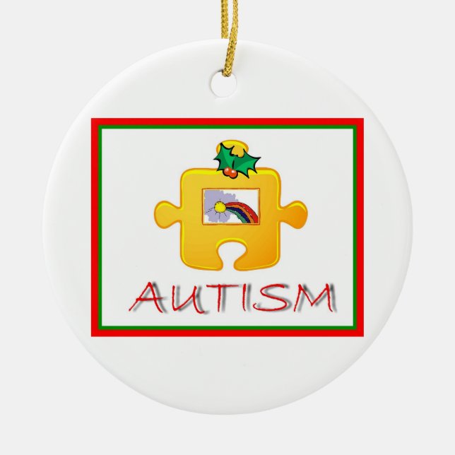 Enfeites de natal do autismo (Frente)