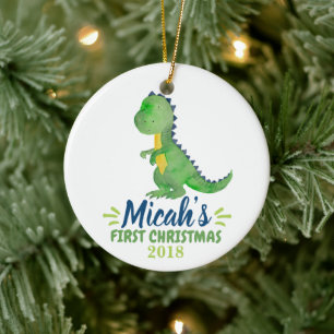 Enfeites de natal do bebê do dinossauro os