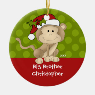 Enfeites de natal do big brother do macaco