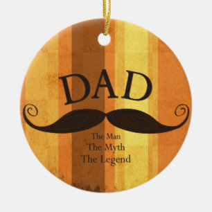 Enfeites de natal do bigode do pai