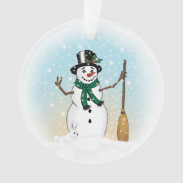 Enfeites de natal do boneco de neve