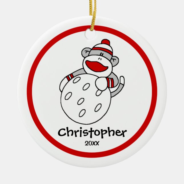 Enfeites de natal do Cachorro-Macaco (Frente)