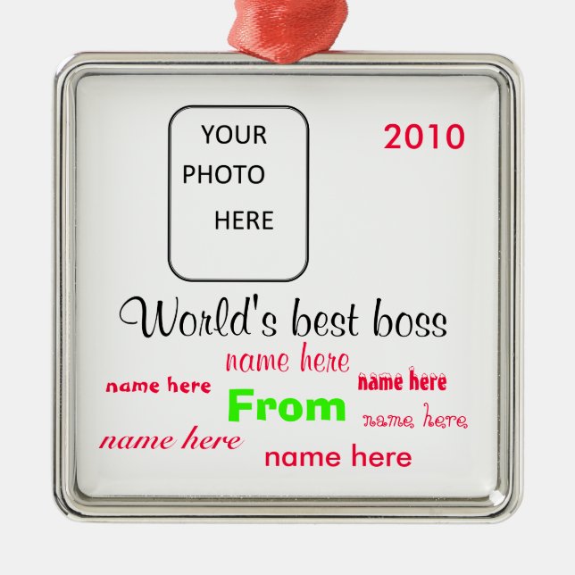 Enfeites de natal do chefe do mundo os melhores (Frente)