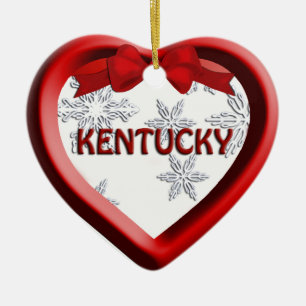 Enfeites de natal do Coração Kentucky Snowflake