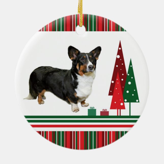 Enfeites de natal do Corgi (Traseira)