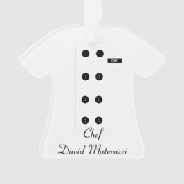 Enfeites de natal do cozinheiro chefe