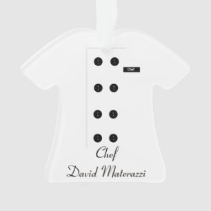 Enfeites de natal do cozinheiro chefe