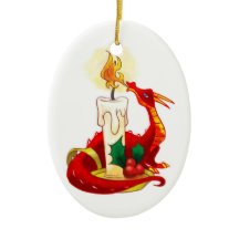 Enfeites de natal do dragão do fogo