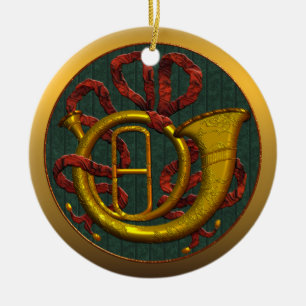 Enfeites de natal do estado de Geórgia da trompa
