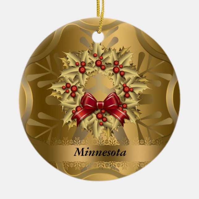 Enfeites de natal do Estado de Minnesota (Frente)