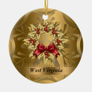 Enfeites de natal do estado de West Virginia