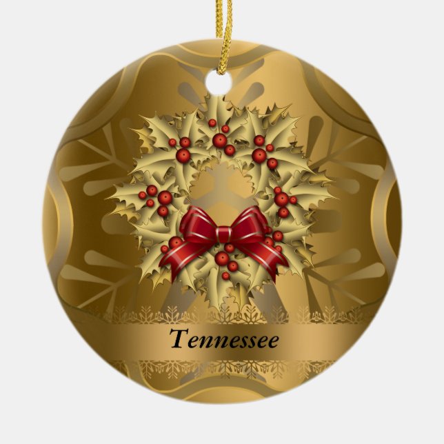 Enfeites de natal do Estado do Tennessee (Frente)