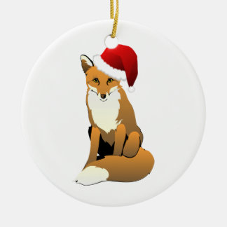 Enfeites de natal do Fox do papai noel