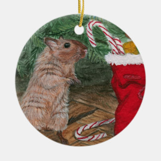 Enfeites de natal do Gerbil dos doces do Natal