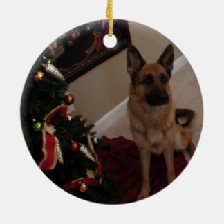 Enfeites de natal do german shepherd