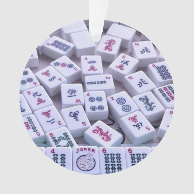 Enfeites de natal do Mah Jong (Frente)