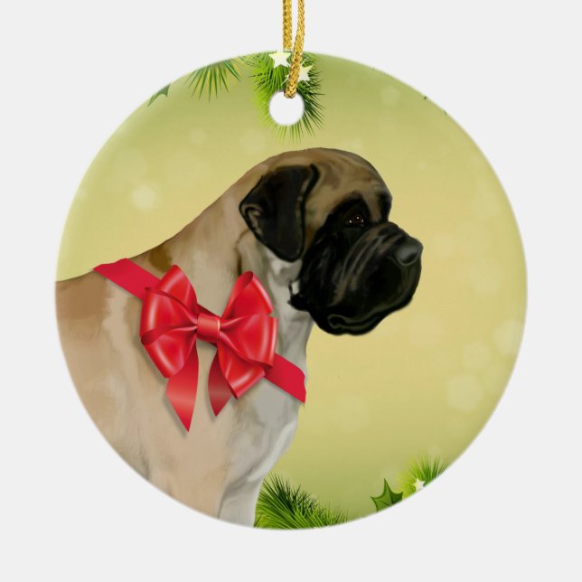 Enfeites de natal do Mastiff (Frente)