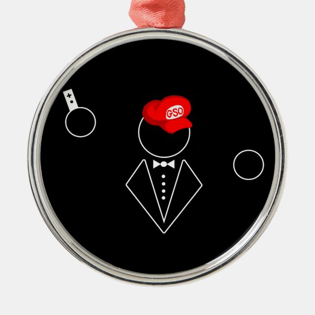 Enfeites de natal do metal de GSO (Frente)