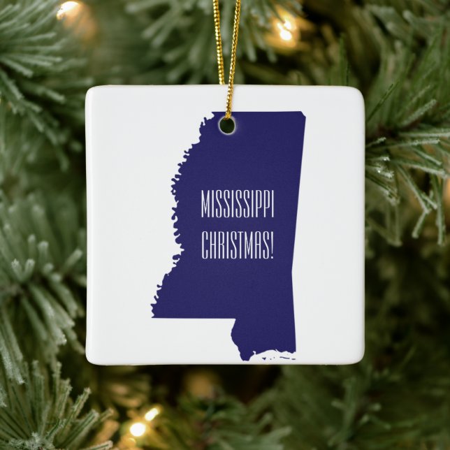 Enfeites de natal do Mississippi Personalizado (Árvore)
