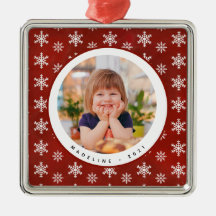 Enfeites de natal do Nome Fotográfico do Flocos de