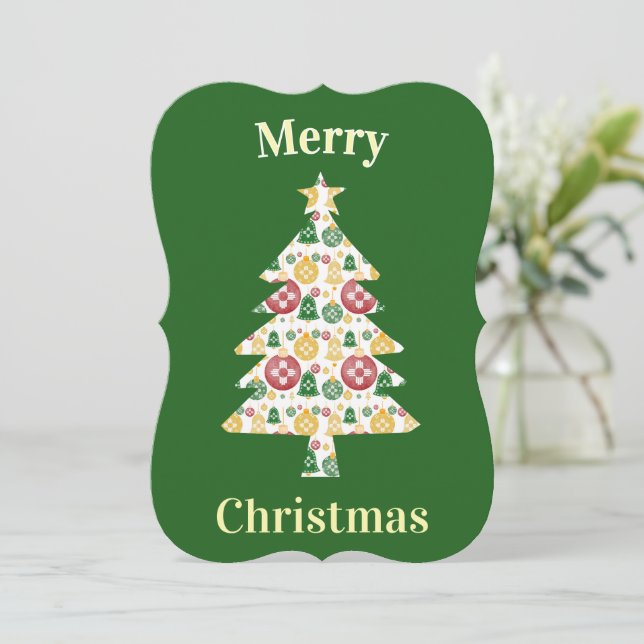 Enfeites de Natal do Novo México Zia Vermelho Verd (Em pé/Frente)