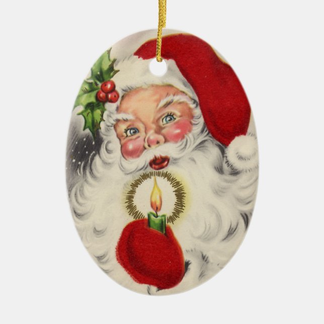 Enfeites de natal do papai noel do Victorian (Frente)