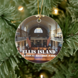Enfeites de natal do Parque Nacional Ellis Island
