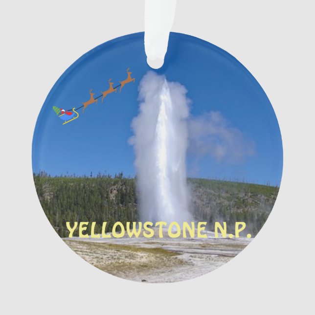Enfeites de natal do Parque Nacional Yellowstone (Frente)