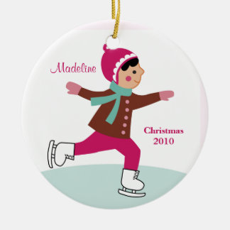 Enfeites de natal do patinagem no gelo