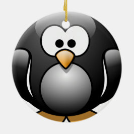 Enfeites de natal do pinguim