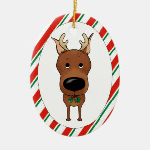 Enfeites de natal do Pinscher diminuto