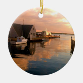 Enfeites de natal do porto do furo das madeiras