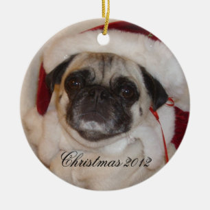 Enfeites de natal do Pug